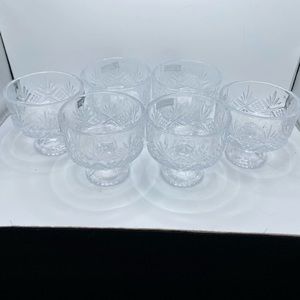 Shannon Crystal Dublin by Godinger, Crystal 6 pc aparitif dessert bowls